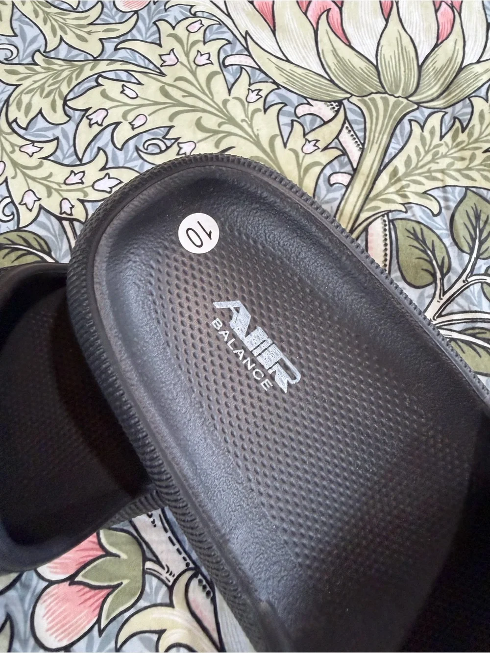 Air Balance Men's Black Slide Sandals. Size 10. EU40. NWOT.